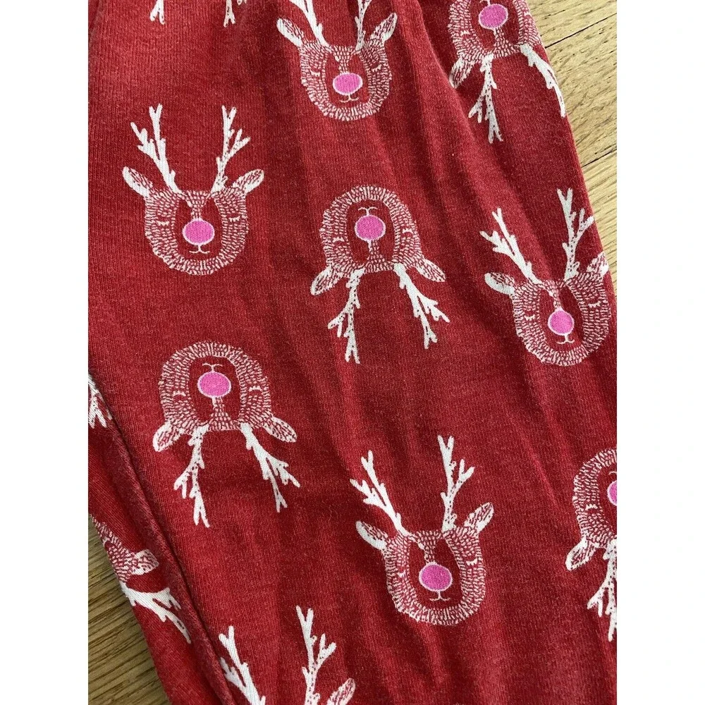 Oshkosh B’gosh 2 Piece Pajamas Christmas Oh Deer Reindeer Red And White
